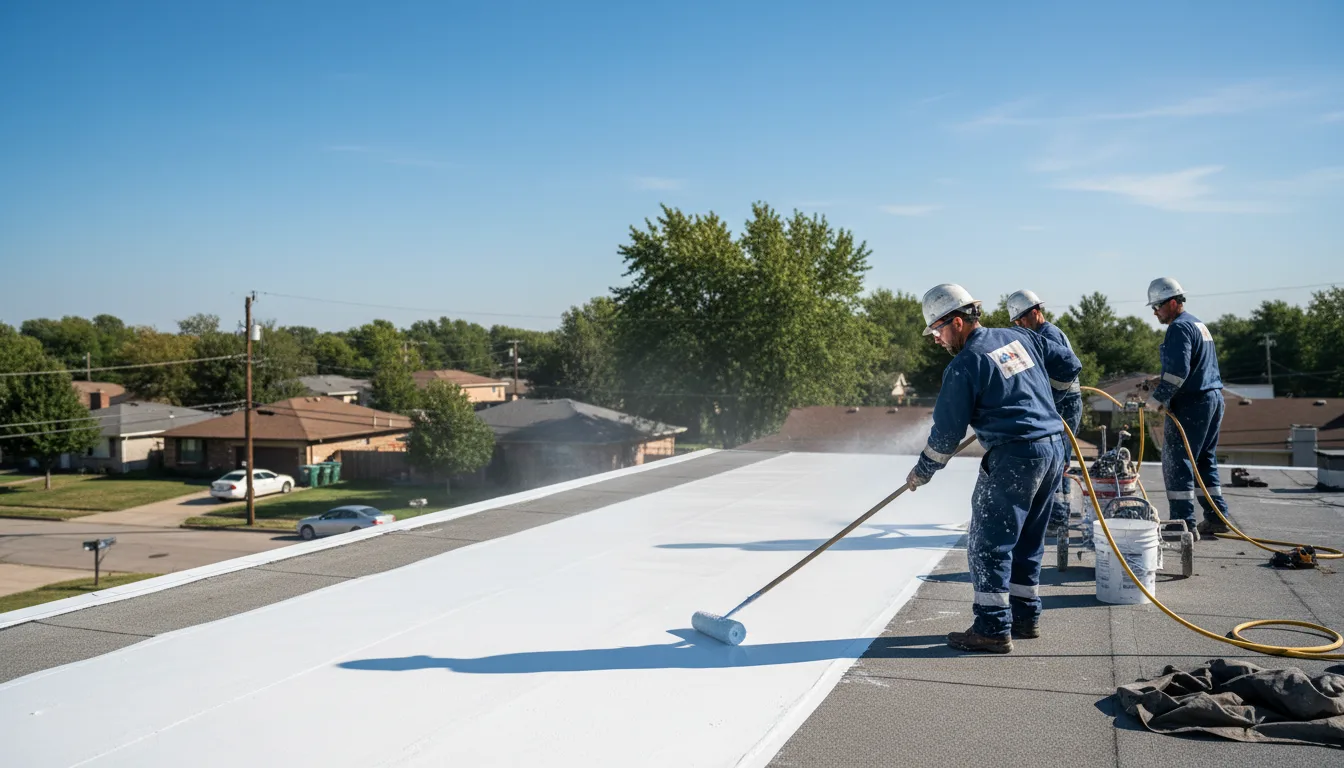 Commercial roof coating in Diamond City, AR near me
